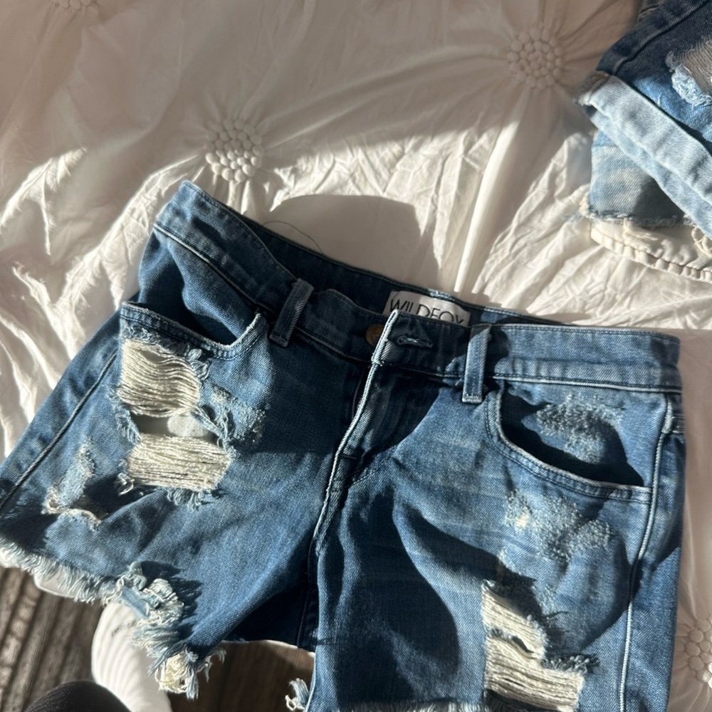 wildfox jean shorts